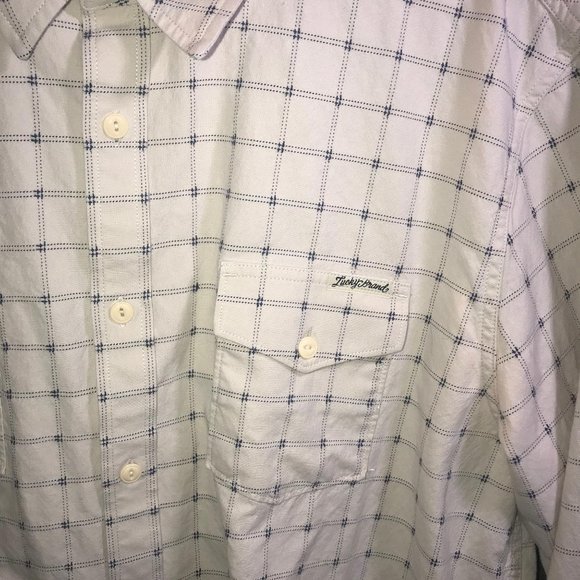 Lucky Brand Mens XXL Plaid Button Down - Picture 4 of 6